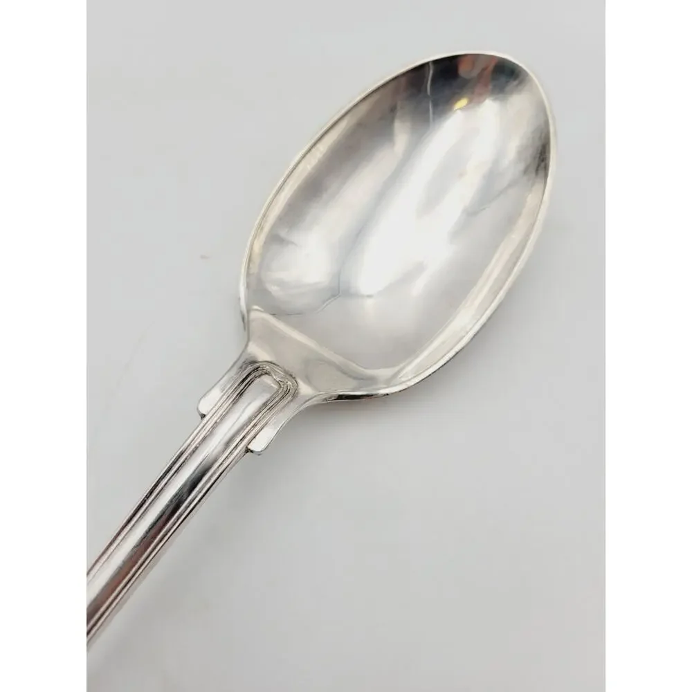 FB Rogers Italy Silverplated Repousse Kings Shell Salad Serving Spoon Discontinu